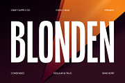 Blonden - Condensed Sans Serif, a Sans Serif Font by Craft Supply Co. (Thumbnail 1 of 8)