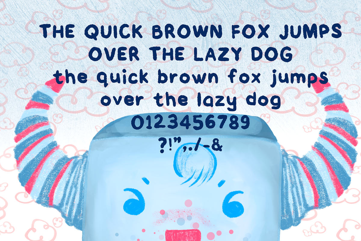 Wonky - handwritten playful font, a Sans Serif Font by Tubigan Art (Photo 2 of 2)