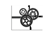 Gear & Cogwheel Silhouette Vector Bu, an Illustration by jahid234 (Thumbnail 49 of 51)