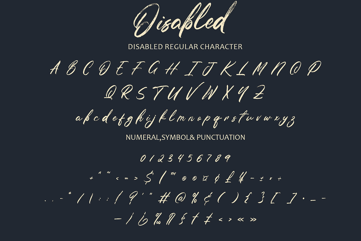 Disabled - Textured Handwritten Font, a Handwritten Font by Arendxstudio (Photo 4 of 9)