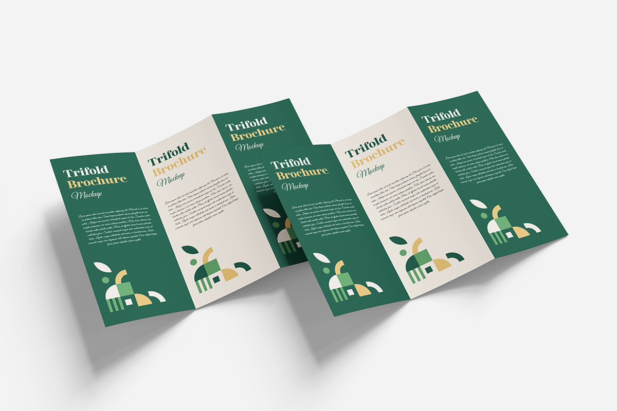 Minimalist Trifold Brochure Mockup, an Advertising Mockup by bimockup (Photo 2 of 6)
