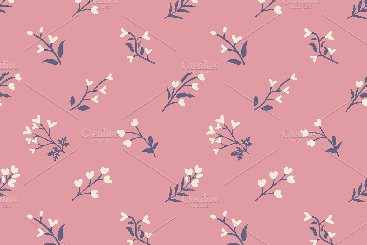 Seamless floral pattern, a Pattern Graphic by elyomys