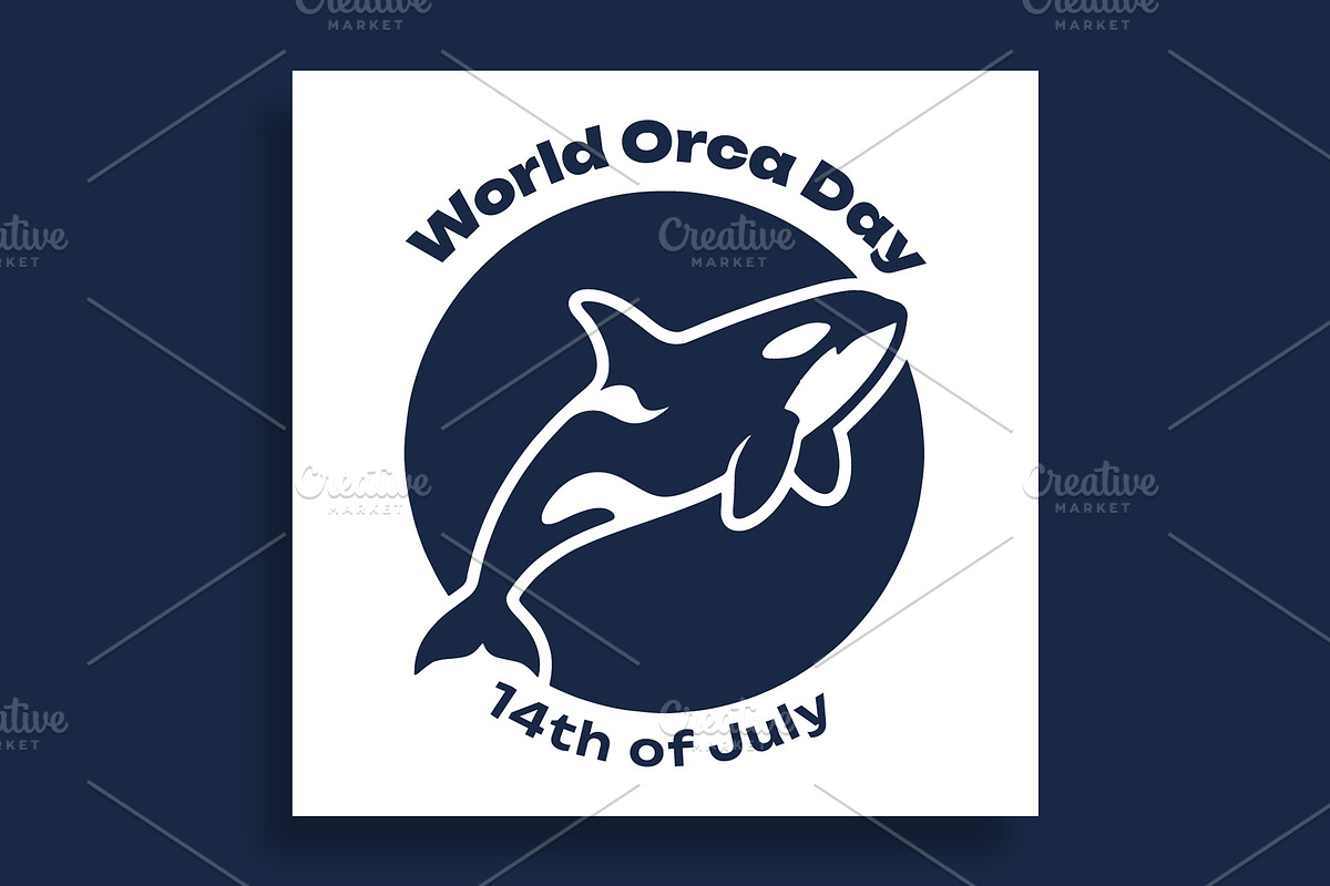 World Orca Day Banner Template, a Social Media Template by nandinigraphics (Photo 2 of 4)