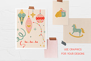 Christmas Retro collection., a Decorative Illustration by ElenKoss (Thumbnail 8 of 15)