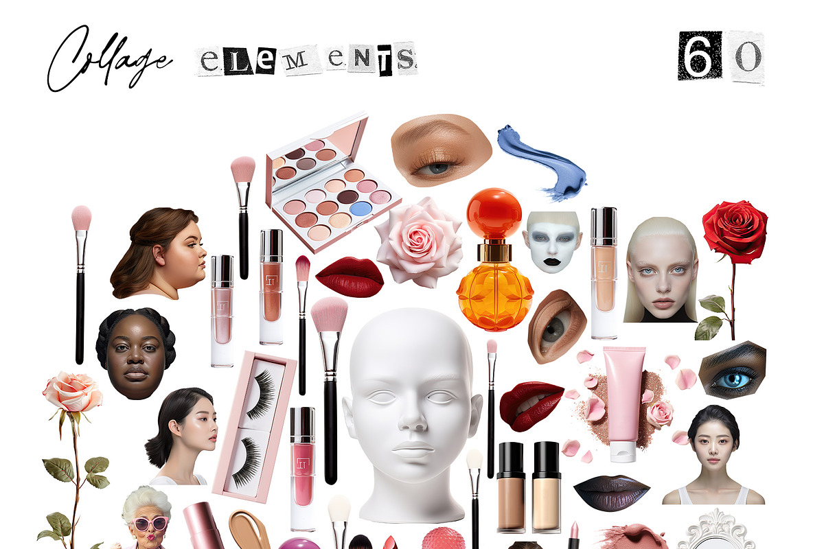 Make Up Fashion Collage Kit, an Object Graphic by Kaleriia (Photo 3 of 8)