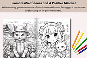 30 Cute Cat Coloring Book for Adults, an Animal Illustration by LA Design (Thumbnail 6 of 10)