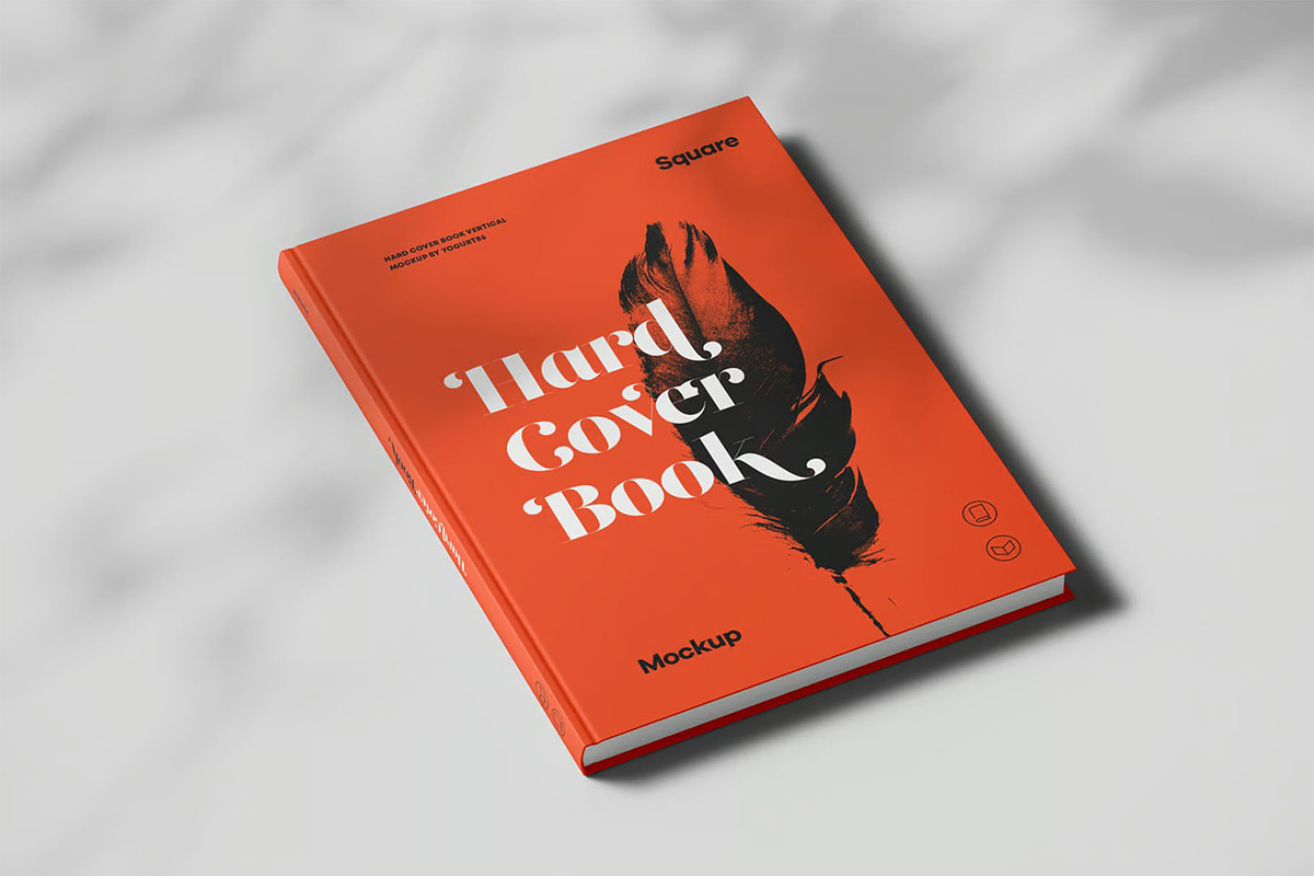 Hard Cover Vertical Book Mock-up, an Advertising Mockup by zippypixelstudio (Photo 10 of 14)