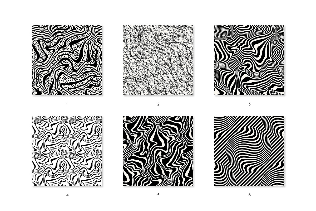 Ripples. Seamless Patterns Set, a Pattern Graphic by Curly_Pat (Photo 2 of 5)