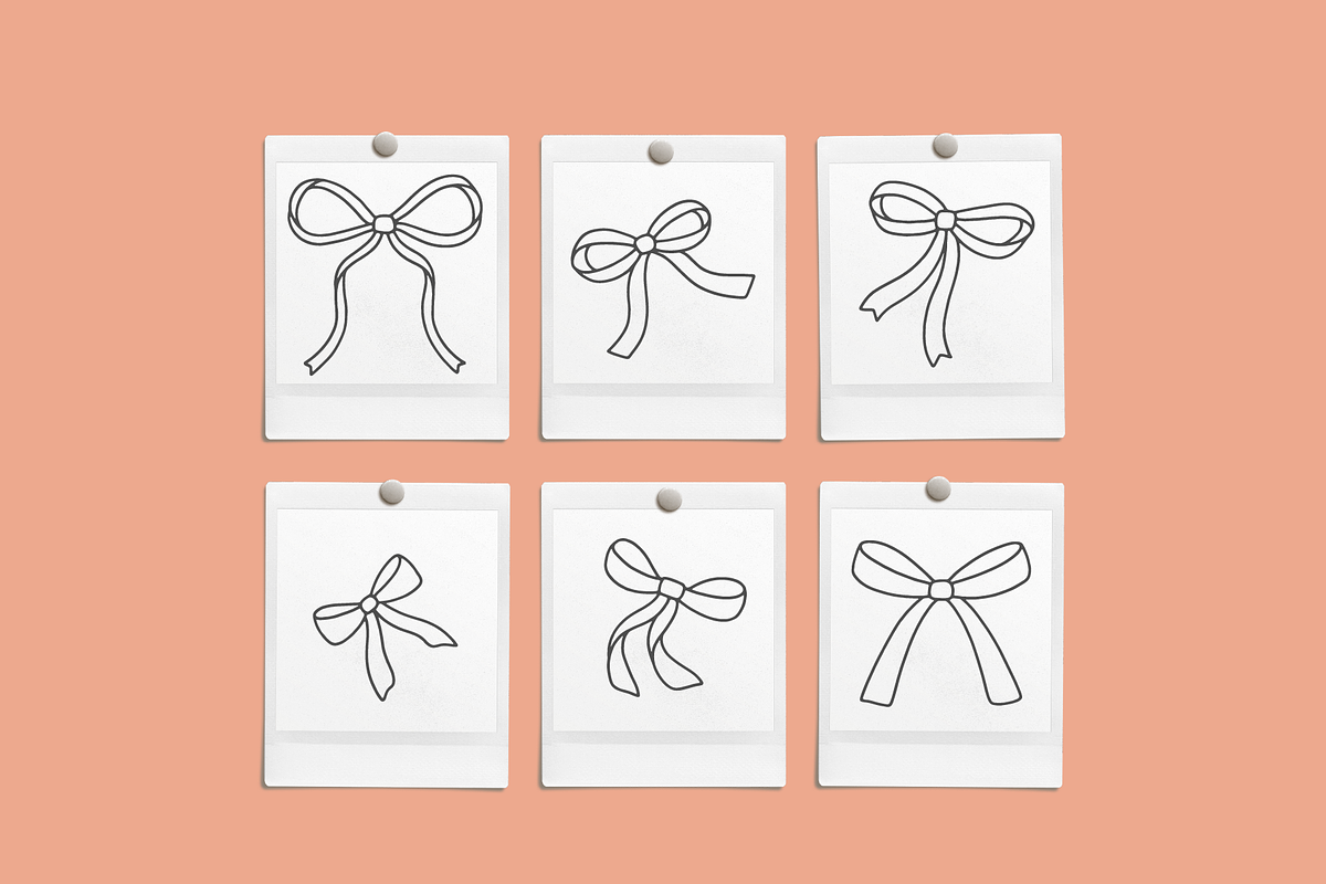 Bows Vector Illustrations, a Decorative Illustration by Emma Webb Studio (Photo 5 of 5)