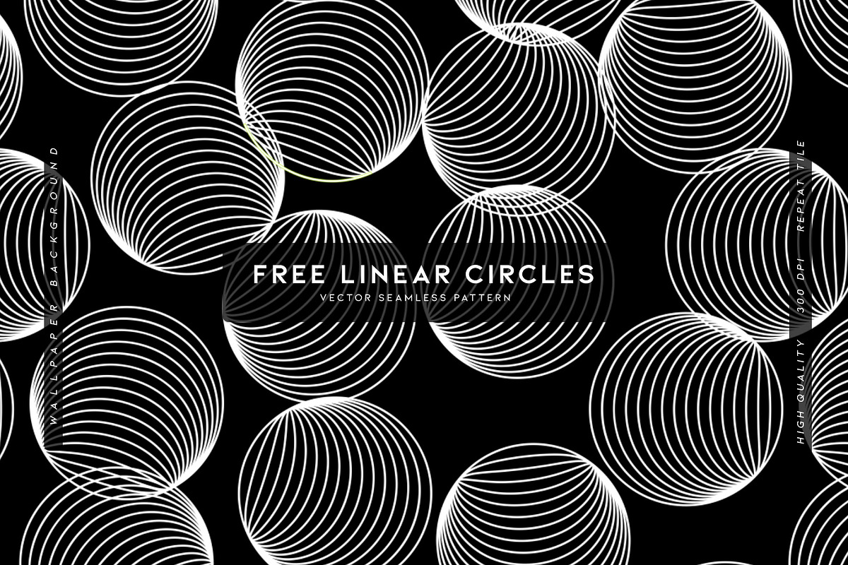 Free Linear Circles, a Pattern Graphic by MalyskaStudio (Photo 1 of 5)