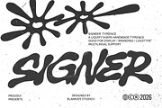 Signer a Liquid Display Typeface, a Handwritten Font by Blankids Studio (Thumbnail 1 of 10)