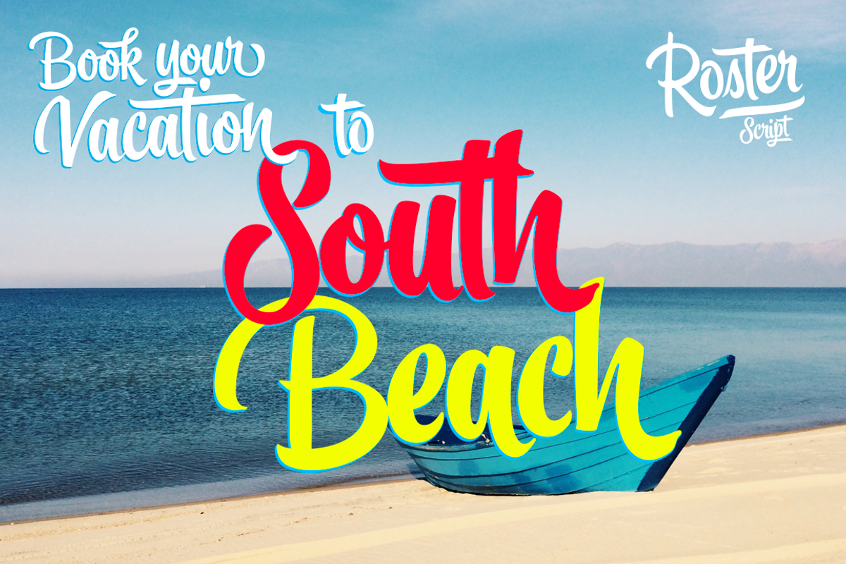 Roster Script + Extras (35% OFF), a Script Font by Fenotype (Photo 16 of 20)