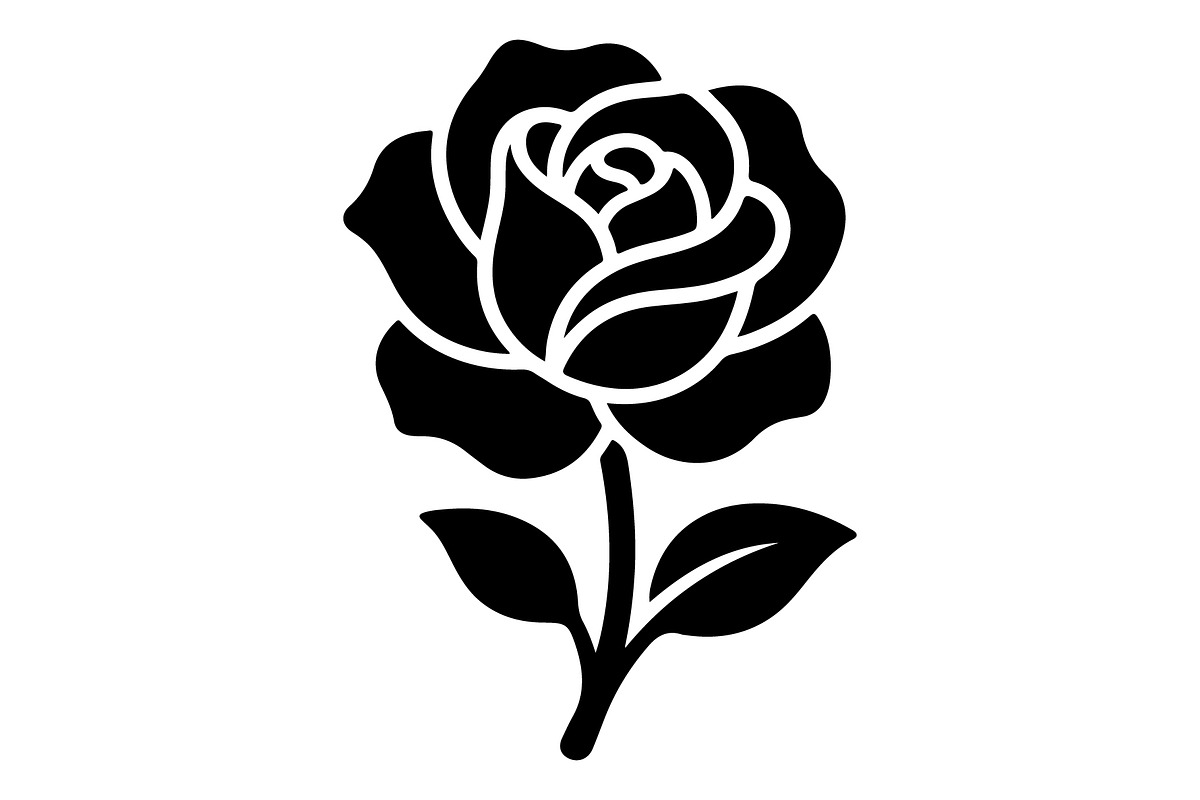 Floral Rose Lotus Silhouette, an Object Graphic by Gfx_Store (Photo 15 of 15)