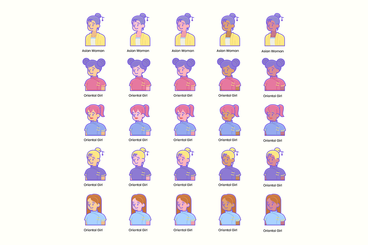795 Diversity Avatars, an Outline Icon by Flat Icons (Photo 8 of 15)