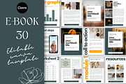 Editable Ebook Template for Canva, a Print Template by Sahara (Thumbnail 1 of 2)