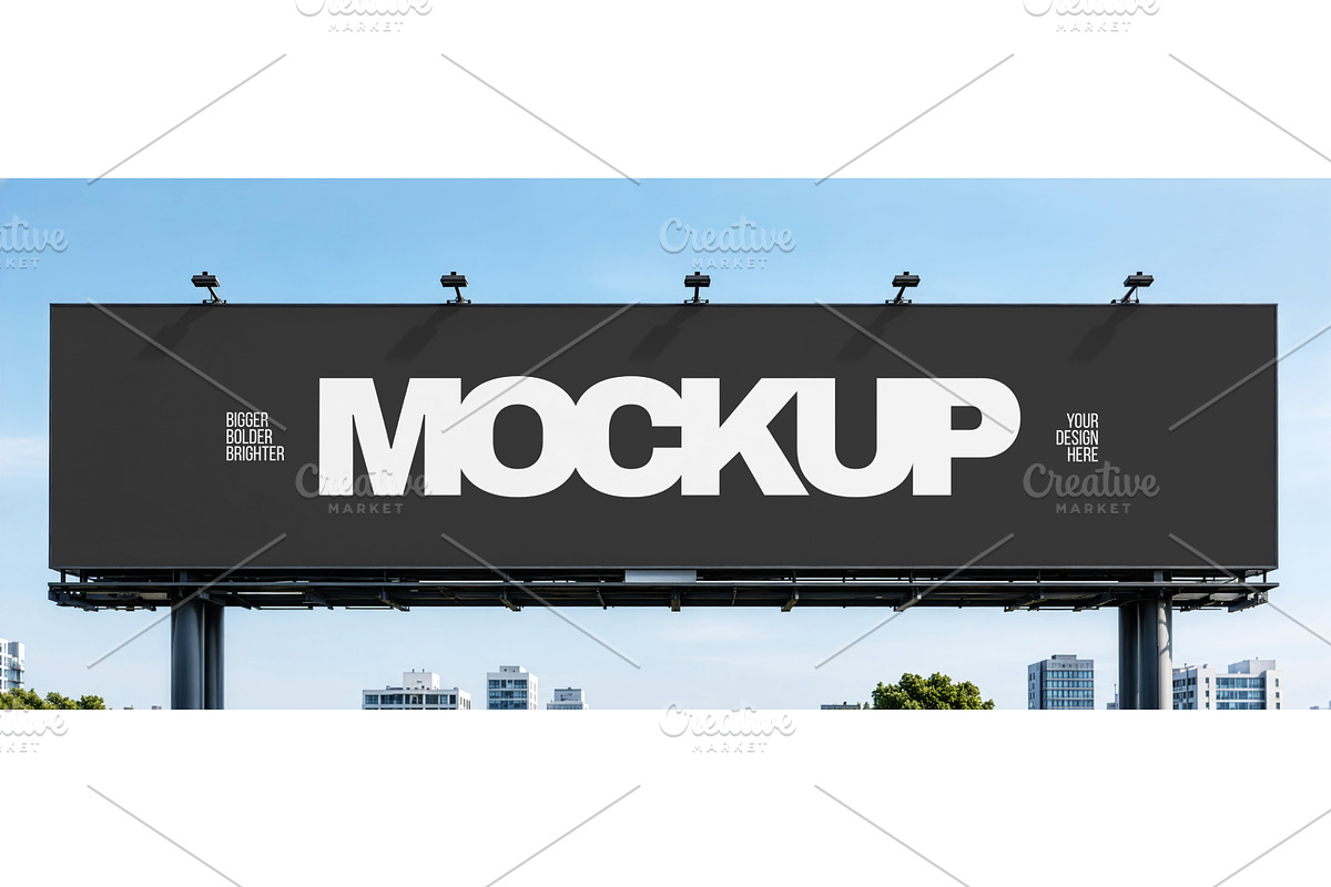 Outdoor Billboard Mockup, an Advertising Mockup by Mockthethics. (Photo 4 of 4)