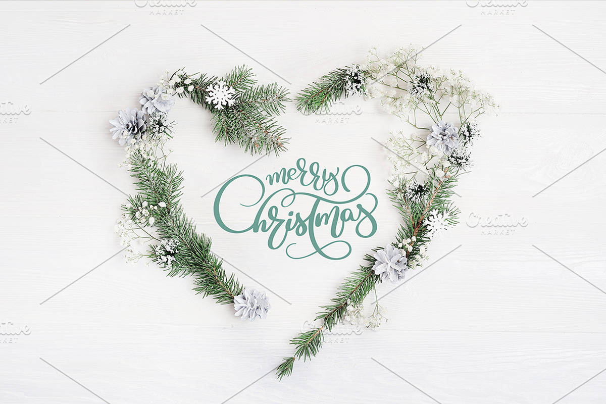 Christmas heart wreath winter, a Holiday Photo by Happy Letters (Photo 1 of 2)