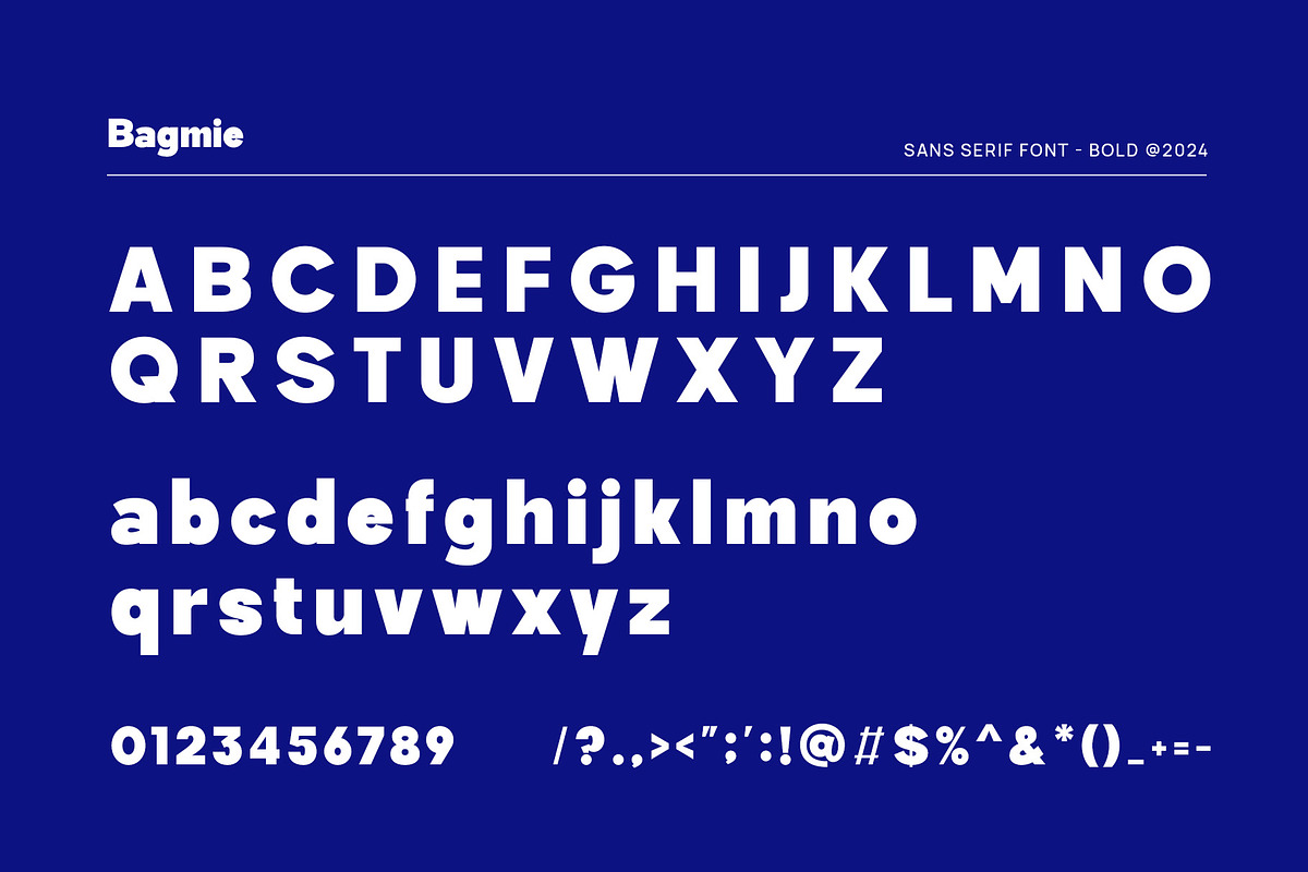 Bagmie - Modern Sans Serif Font, a Sans Serif Font by TypeLogue (Photo 5 of 5)