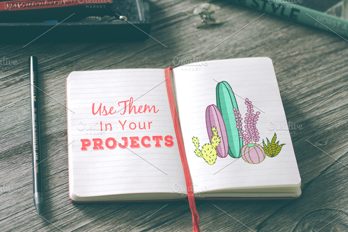 Cactus Plants Vector Clip Art, an Illustration by Digital Sugar (Photo 4 of 4)