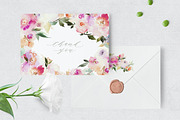 Set of Watercolour Wedding Cards, an Invitation Template by Karma (Thumbnail 5 of 9)