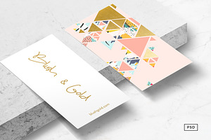 Gold Abstraction Business Card