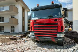 Truck on construction site, an Industrial Photo by KYNA STUDIO