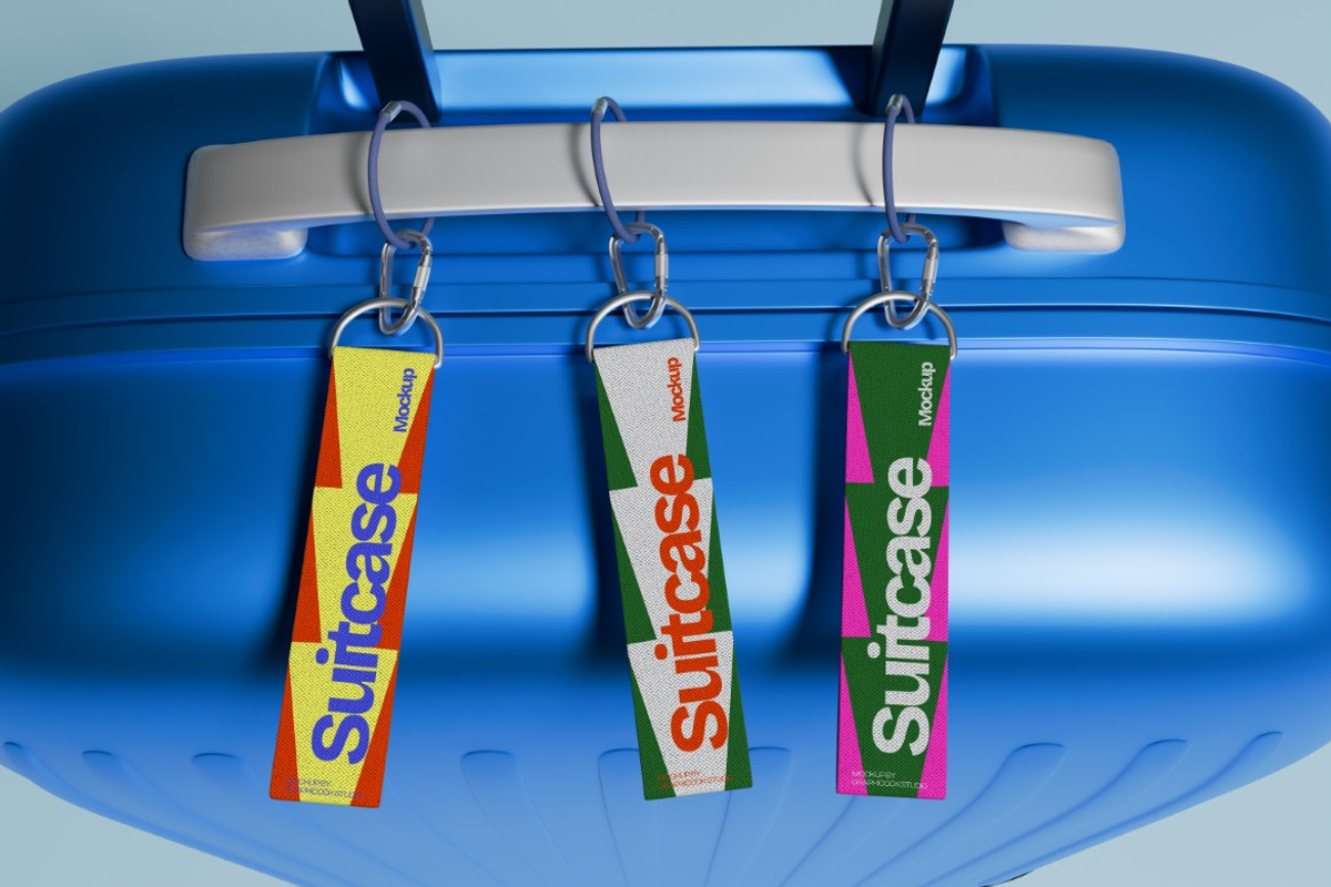 Suitcase Tag Mockup, a Mockup by graphicook (Photo 2 of 4)