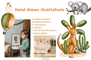 Australia-illustrations and patters, an Animal Illustration by Linerisyart (Thumbnail 2 of 20)