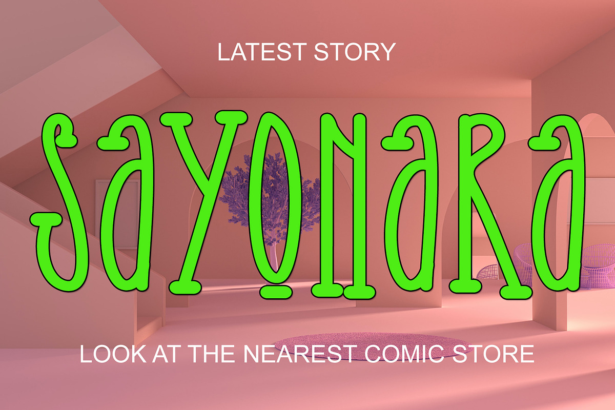 Light Fun – Playful Monoline Font, a Font by Bercreative (Photo 3 of 4)