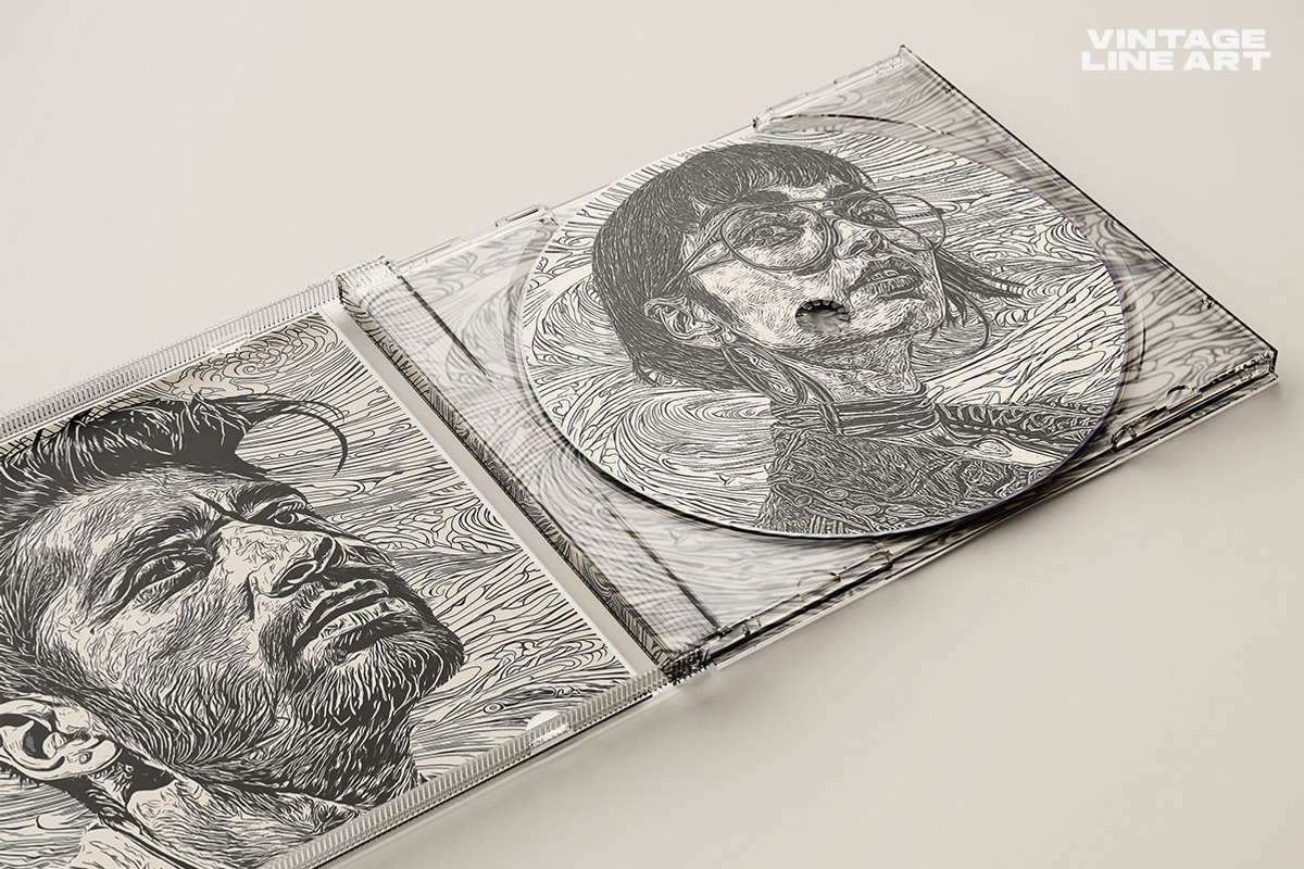 Vintage Line Art Photo Effect, an Action Add-On by Amorjesu.com (Photo 16 of 27)