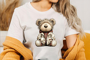Whimsical Easter Teddy Bear Clipart, an Illustration by SVGArt (Thumbnail 6 of 6)