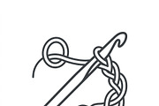54 Macrame Outline Vector Icon, an Outline Icon by adenpinkstore (Thumbnail 4 of 10)