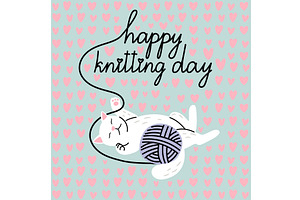 Greeting card for needlewoman with, an Illustration by Stock-Smart-Start