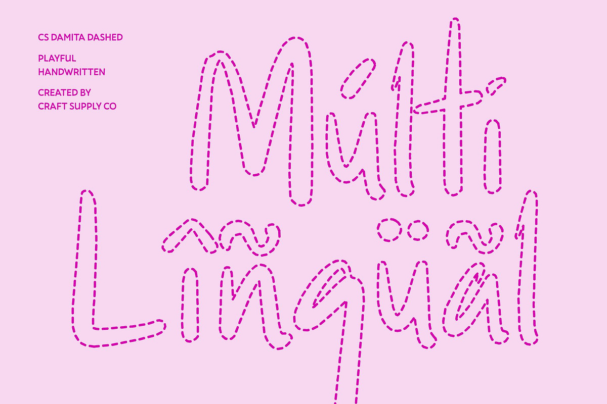 CS Damita Dashed, a Handwritten Font by Craft Supply Co. (Photo 7 of 8)