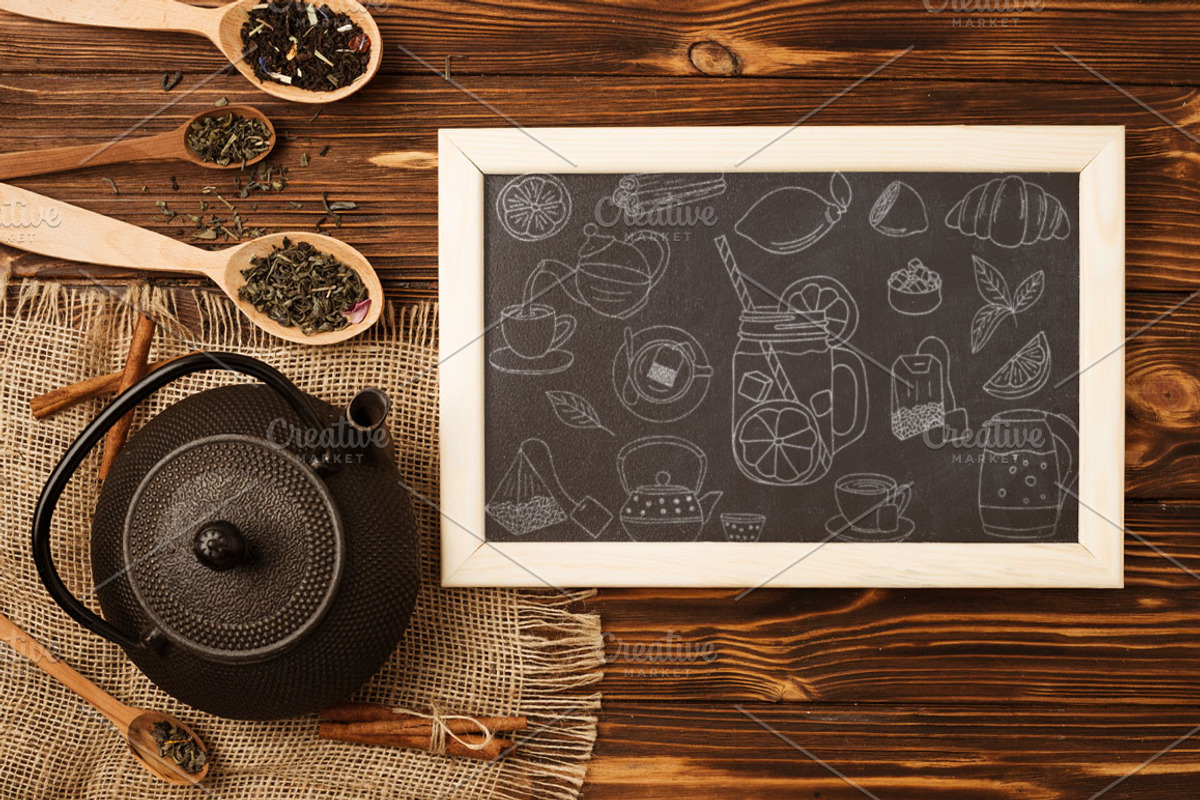 Doodle tea icons collection, an Outline Icon by Gulnarart (Photo 2 of 5)
