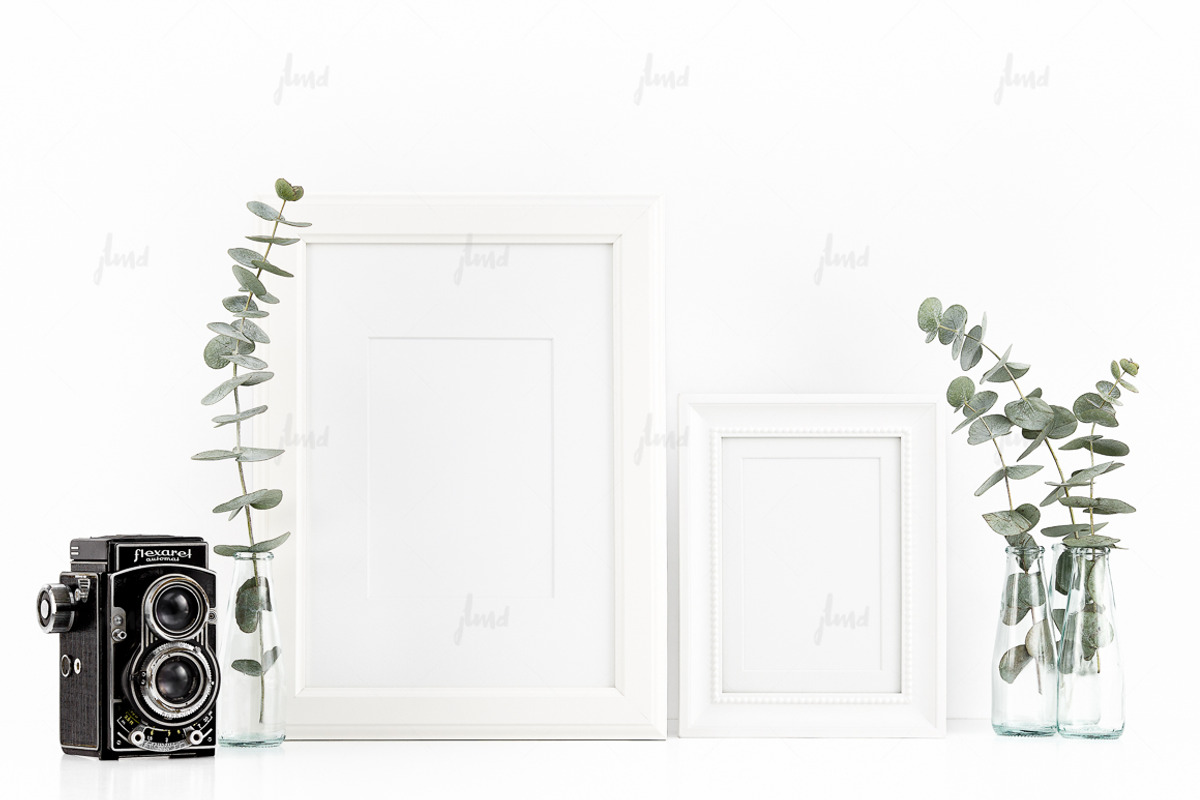 Styled Stock White Frames Mockup, a Print Template by JustLikeMyDesktop (Photo 2 of 2)