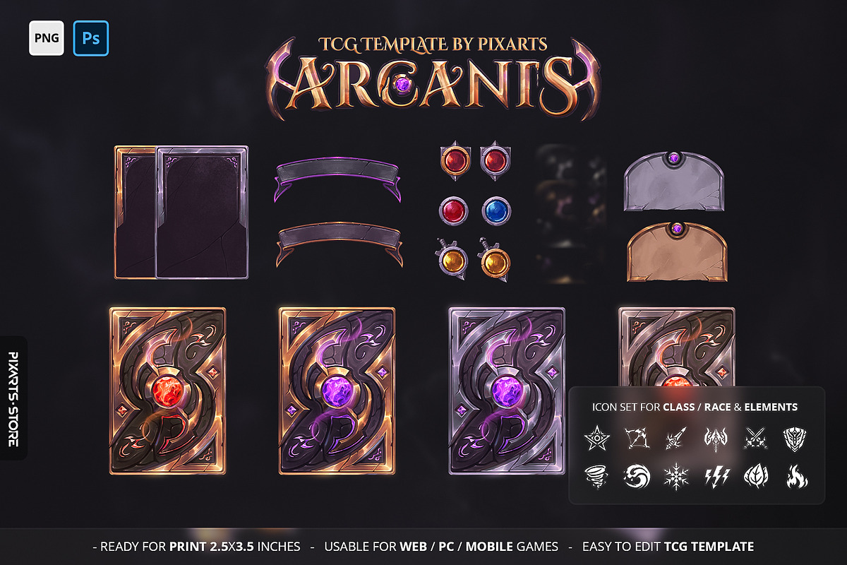 Trading Card Game (TCG) Template V3, a Graphic by PIXARTS STORE (Photo 3 of 3)