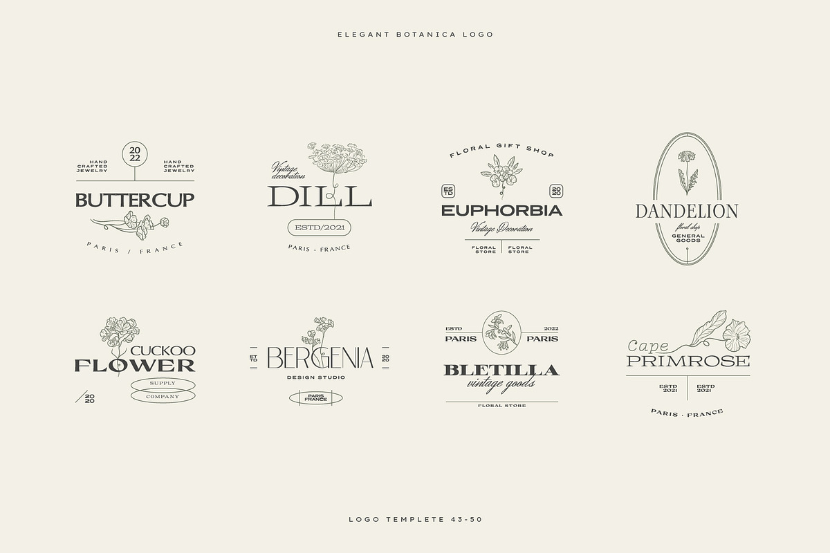 Elegant Botanica | Logo Kit, a Branding & Logo Template by KetteCreate (Photo 19 of 20)