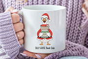 Christmas Goose Book Club PNG, an Illustration by Craft Nest (Thumbnail 3 of 6)