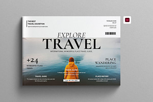 Travel Magazine Template Landscape, a Magazine Template by Work-Envance