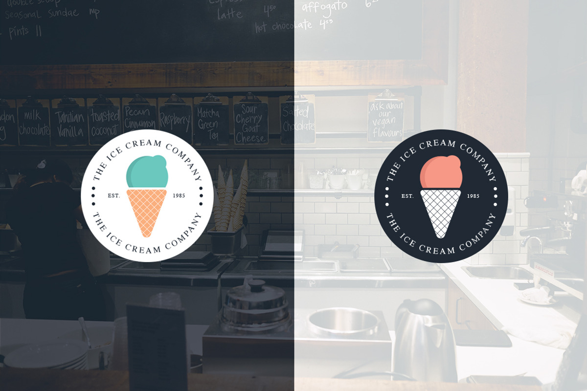 Ice Cream Company Logo, a Branding & Logo Template by Designbase (Photo 2 of 4)