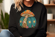 Whimsical Mushroom House PNG, an Illustration by Craft Nest (Thumbnail 5 of 6)