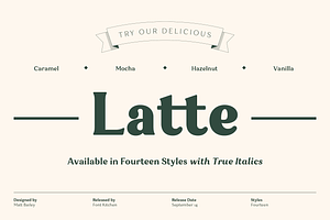Latte - Friendly Serif Font