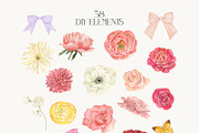 Garden Party Watercolor Florals, a Decorative Illustration by Catch the Dream Art (Thumbnail 8 of 13)