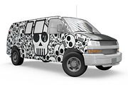 Van Mockup, a Mockup by PixelMockup (Thumbnail 3 of 14)