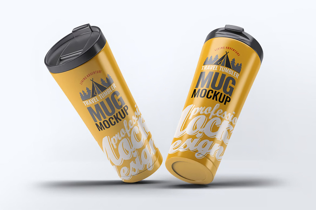 Travel Tumbler Mug Mock-Up, a Product Mockup by DesignRushMarket (Photo 5 of 7)