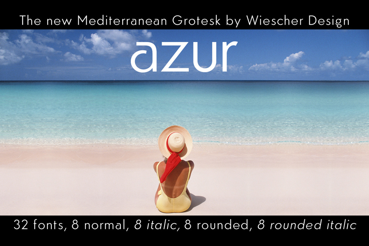Azur Fonts, a Font by Wiescher Design (Photo 3 of 5)