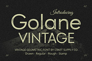 Golane Vintage, a Sans Serif Font by Craft Supply Co. (Thumbnail 1 of 8)