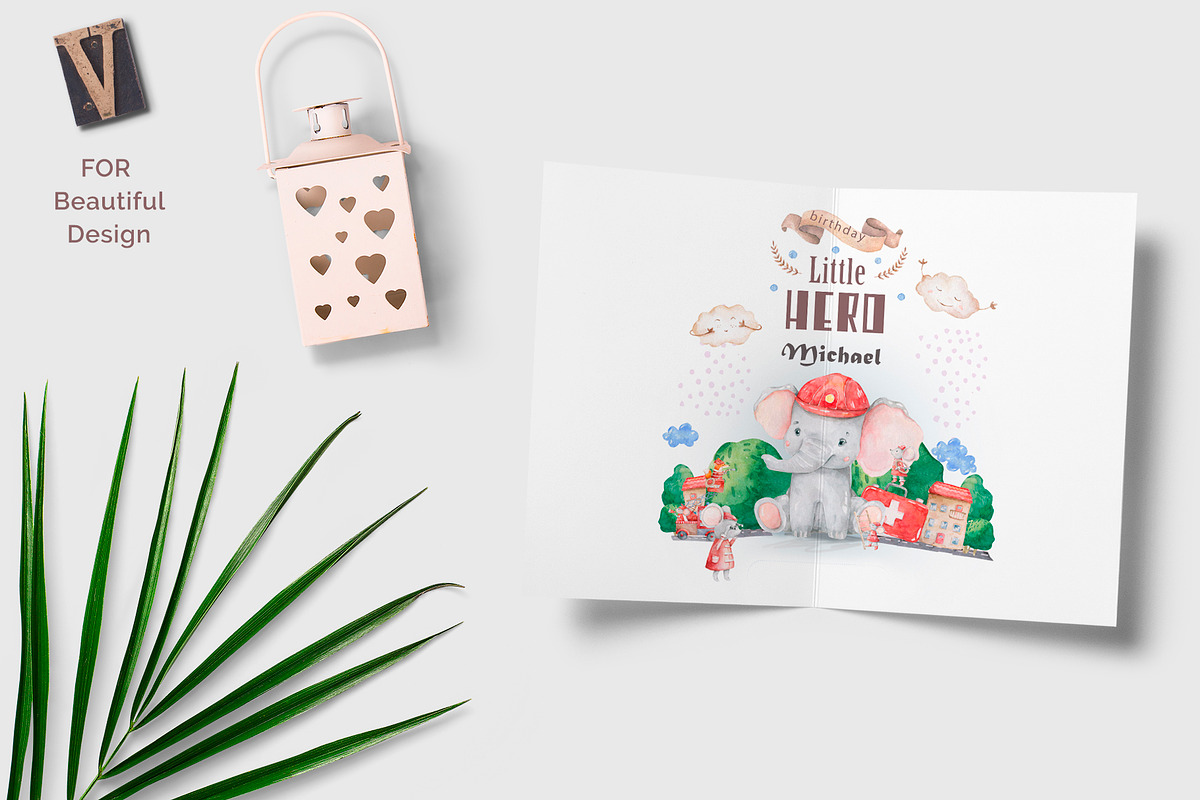 Little Heroes Cute watercolor animal, an Animal Illustration by Ann Art Houze (Photo 5 of 9)