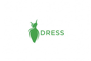 Green Dress Logo, a Branding & Logo Template by Logocreative